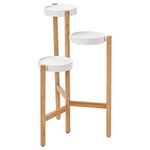 IKEA SATSUMAS Plant Stand Bamboo White 402.581.54