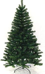 Classic Artificial Realistic Natural Branches Pine Christmas Tree Xmas Green-Unlit 4FT, 5FT, 6FT,7FT (Green, 5ft with metal stand)