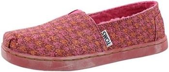 TOMS Toddler Girls Alpargata Slip On Sneakers Shoes Casual - Pink, Red, 12 Big Kid