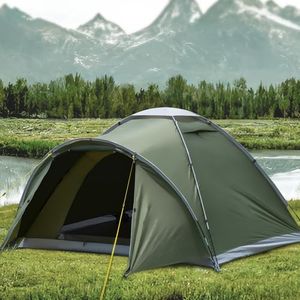 LEVVUE Tente de Camping avec VestibuleTente de Sac à Dos imperméable PU5000 Tent de Camping Ultra-légère 3-4 Saisons pour 2-4 Personnes Montage instantané pour la Plage la randonnée Revêtement Léger