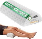 ComfiLife Orthopedic Knee Pillow and Leg Pillow for Sleeping - 100% Memory Foam Leg Pillows for Back Pain, Sleeping Pain, Hip Pain Relief for Side Sleepers - Half Moon Pillow