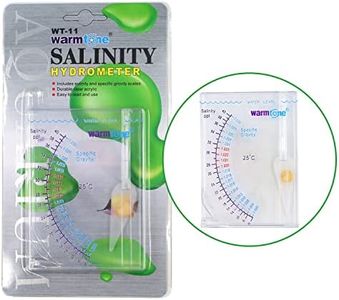 Abnaok Salinity Tester, Sea Specific Gravity Test for Fish Tank Pond Water Saltwater Freshwater, Accurate Automatic Hydrometer