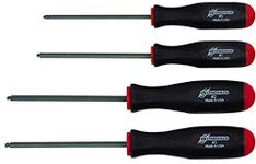 Bondhus 11640 Set of 4 Square Recess Screwdrivers, Sizes #0-3