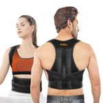 DOLTAS Posture Corrector for Men & Women – Adjustable Back Brace with Lumbar Support, Shoulder Support & Waist Belt for Pain Relief & Better Posture