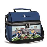 Louis Garneau Designer Kids Insulated Lunch Box with Handle and Straps - Large Volume 8l - Removable Insert for Easy Cleaning (Soccer)