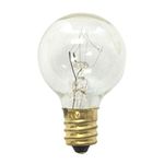 Replacement Globe Light Bulb, G30, 5W/130V, E12 Base, Clear, 25 Pack