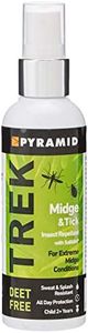 Pyramid Trek Midge & Tick No DEET Midge/Tick/Mosquito Repellent DEET FREE Saltidin Spray - 100ml