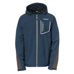 Caterpillar Mens Capstone Hooded Soft Shell Jacket - Blue - X-Large