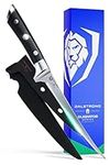 DALSTRONG Fillet Knife - 7" (18 cm) Flexible Blade - Gladiator Series - German HC Steel - Black G10 Handle - w/Two Sheaths - NSF Certified