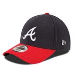 New Era MLB 2-Tone Team Classic 39THIRTY Stretch Flex Fit Hat Cap, Atlanta Braves, S/M