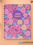 Doodle Study Planner for 6 Months I Hard Bound I 240 Ruled Pages I B5 Planner + 4 Sticker sheets + Theme Based Activity Pages I 90 GSM I Student Academic Organizer (Floral Flutter)