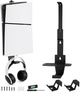 Heavy-Duty Steel Wall Mount Kit Compatible with PS5 Slim, Pro and Original