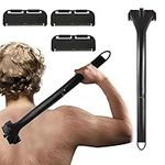 Back Hair Removal and Body Shaver (DIY), Extra-Long Handle, Shave Wet or Dry Men’s Body Hair Trimmer, Men’s Grooming Kit with 3 Replacement Blades.