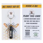 Revive a Bee Black Bee Revival Kit A Keyring with Sugar Syrup & Plantable Packaging to Help Rescue Bees - A Perfect Bee-Saving Gift