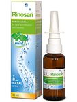 Rinosan Isotonic Nasal Mint Spray - for Allergy, Congestion, Rhinitis, Sinus and Hayfever - Relief for Adults and Kids - Added Eucalyptus, Calcium - 30 ml