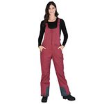 Arctix Women's Essential Insulated Bib Overalls, Crimson, X-Small