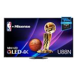 Hisense 75U88N-75 inch Mini-LED PRO 4K QLED 144Hz Google TV with Quantum Dot technology, HDR10/HDR10+/HLG, 2500 Nits, IMAX Enhanced