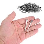 Jeanoko 250pcs Steel Horseshoe Nails Appropriate Rigidity E3 Equestrian Sport Equipment for Horse Steel Nails 1.7 in
