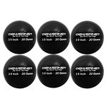 PowerNet 2.8" German Marquez Weighted Hitting Batting Training Balls (6 Pack) | 12 to 20 oz | Build Strength and Muscle | Improve Technique and Form | Baseball Size (20 Oz - Black)