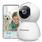 2.5K 2.4/5GHz Indoor Security Camera Wireless WiFi Pet Camera Baby Monitor 360° 4MP Camera Surveillance interieur for Dog Home with Phone App,Motion Tracking,Night Vision, 2-Way Audio