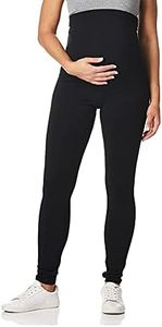 HUE Women's Maternity Cotton Legging, Black, Large