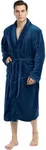 NY Threads Mens Robe, Luxury Plush 