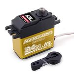 AGFRC 24KG Digital High Torque Servo Programmable Metal Gear Steering Servo for 1/10 RC Model, 180 Degree (B53DHS)