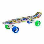 jaspo Absolute Cruiser Penny Fiber Material Skateboard (Multicolour, 22.5x5.5 Inch) with PU Wheels Specially Designed for Unisex Youth,Kids