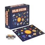 Amazon Brand - Jam & Honey Outer Space Solar Sytem Jigsaw Puzzle | Zero Gaps | Learning Aid | Educational Toy | for Boys & Girls | Suited for Ages 7 Years and Above | 100 Pieces