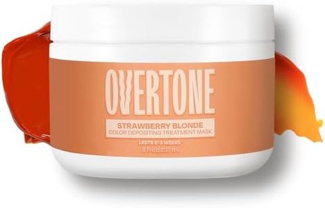 Overtone Color Depositing Semi-Permanent Hair Dye Conditioner - 8 oz For Natural & Color-Treated Hair, Moisturizing Shea Butter & Coconut Oil - Vegan & Cruelty-Free, Strawberry Blonde