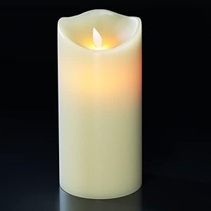 Eldnacele Large LED Candles with 6H Timer Flickering Flame, Battery Operated Electric Candles with Real Wax Warm Light for Christmas Halloween Home Party Decoration 5"X 10"