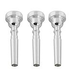 Missmore Trumpet Mouthpiece 3C 5C 7C Size Instrument Accessory－3 Pack Silver