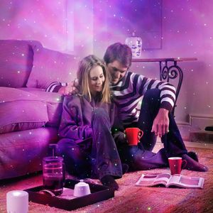 LED Star Galaxy Projector – Night Light for Bedroom, Adjustable Colors