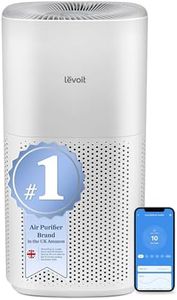 LEVOIT Smart Air Purifiers for Home Large Room, Covers up to 1588 Sq. Ft, APP Control and PM2.5 Display, H13 HEPA Filter Removes 99.97% of Particles, Allergies, Dust, Smoke, Alexa Control, White