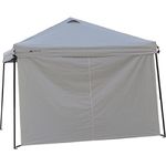 Ozark Trail Sun Wall / Shade Wall / Sidewall for 10 x 10' Straight Leg Gazebo / Canopy Tent, Light Gray (Sunwall Accessory Only. Gazebo Not Included.)