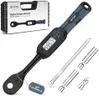 3/8 Torque Wrench Digital (5.02-99.6 Ft.Lb）±1 % Accuracy Digital Spark Plug Socket & Tire Inch Pound Torque Wrench 3/8 Drive with Buzzer and LED Flash Notification Track Mode for Moto Auto Car