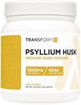 TransformHQ Psyllium Husk Ground Husk Powder (1 LB) - 1000mg per Serving, 454 Servings Per Container