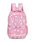 BEAUTY GIRLS 30 Litres By Hotshot 1651 | School Bag | Tuition Bag | Unicorn Bag | College Backpack | For Girls & Women | 18 Inch - Pink