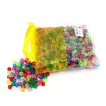 Ark Craft Glitter Pony Beads Assorted Colours - 1000Pcs (KID0010)