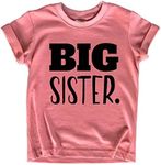 big sister shirt big sister announcement toddler shirts promoted to girls outfit, Black on Mauve, 5 Years