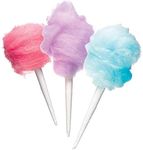 Cotton Candy Cones [300 Pack] - White Cotton Candy Sticks | Kraft Paper Cotton Candy Cone | Carnival Cotton Candy Machine Supplies for Floss Sugar Cotton Candy Maker Concession Essentials