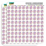 Flute Player Band Instrument Woodwind 1/2" (0.5") Planner Calendar Scrapbooking Crafting Stickers - Clear