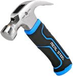 Real Steel Small Claw Hammer 8 Oz Mini Framing Hammer for Women Kids Camping with Magnetic Nail Starter 0515
