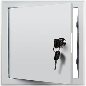 Donext Access Panel for Drywall/Ceiling, Wall Hole Cover with Lock and Keys, 8"x8" Metal Access Door, Concealed Service Door for Electrical and Plumbing