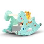 Baybee Baby Rocking Horse for Kids, Baby Swing Chair for Kids, Plastic Swing Horse Ride-on Toy for Kids- Baby Rocking Chair for Kids Indoors Outdoors for 1 to 3 Years Boy Girl (Green)