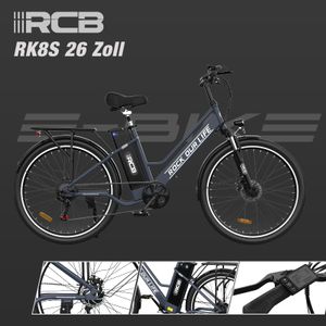 RCB 26" Electric City Bike – 250W Motor, 7-Speed, 35-50km Range, Black