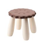 LANZON Toddler Stool | Cookie Stool Biscuit Shape Seat | Kindergarten Study Stool Kids' Chair | Waterproof Shower Stool (Chocolate)