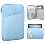 TiMOVO 8-9 Inch Tablet Sleeve Case Compatible with iPad Mini 6, iPad Mini 5/4/3/2/1, Galaxy Tab A7 Lite 8.7/Tab A 8.0/Tab A 8.4, Fire HD 8 & 8 Plus 2020, Portable Protective Bag, Light Blue