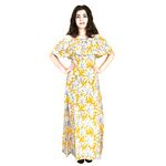 KARVIICH Women's Strapless Maxi Dress (NK201830_Multicolour_M)