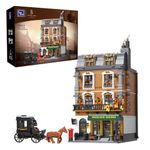 PANTASY Baker Street 221B Apartment Adult Building Block Set Architecture Modular Model, Sherlock Holmes Fans' Collectible Brick Kit, Exquisite Replica Assembly Toy for Home and Office, No Minifigures